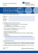 Formular ärztliche Bescheinigung