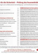 Checkliste Prüfung des Feuerwehrfahrzeuges