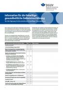 Formular Gesundheitliche Selbsteinschätzung
