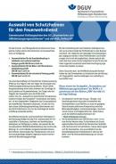 DGUV-Infoschreiben zur Auswahl von Schutzhelmen für den Feuerwehrdienst