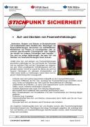 Infoschreiben zum Auf- und Absitzen von Feuerwehrfahrzeugen