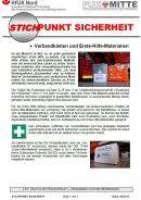 Infoschreiben zu Verbandkästen und Erste-Hilfe-Materialien