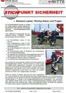 Infoschreiben zu Schwere Lasten: Richtig Heben und Tragen