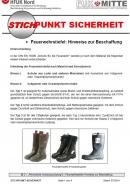 Infoschreiben zur Beschaffung von Feuerwehrstiefeln