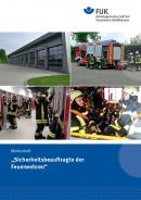 Titelseite Medienheft, Feuerwehrauto, Feuerwehrleute