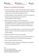 Checkliste Verhalten bei Gewitter