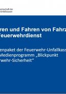 Präsentationsfolie, blauer Hintergrund mir weißer Schrift