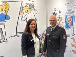 Messeauftritt Fr. Kuester ÖA und Hr. Utterodt Thueringer FWV