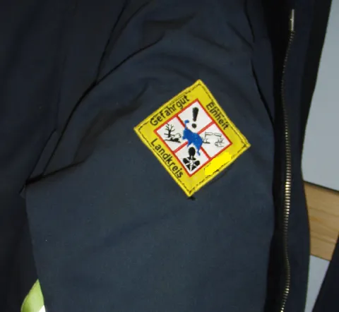 Aufnäher auf Feuerwehrjacke